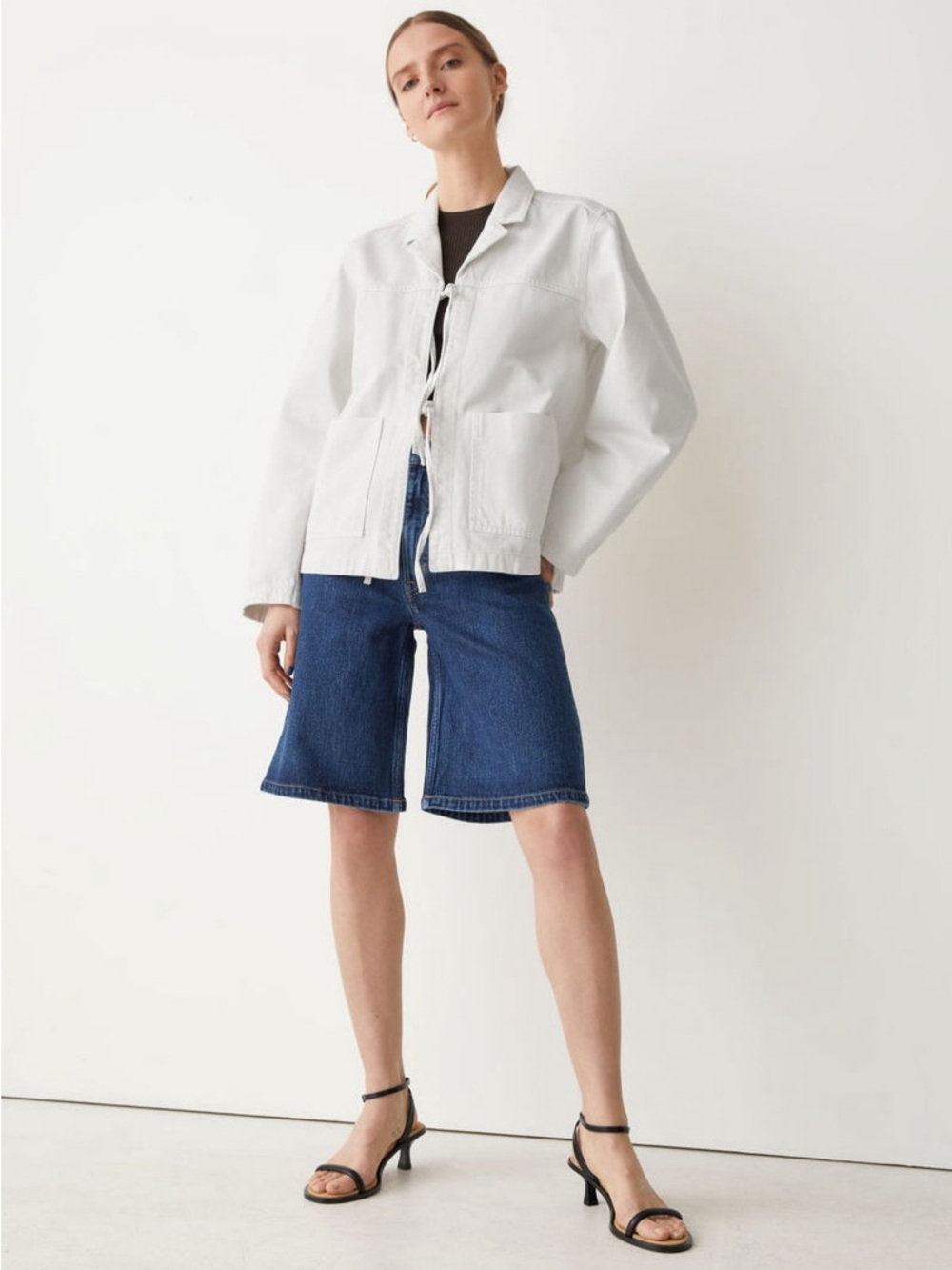 NWT & Other Stories Front Tie Denim Jacket